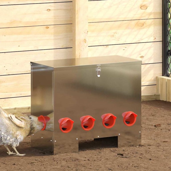 Chicken brewery 2 pcs Silver 60,5 x 29 x 51 cm Cast steel