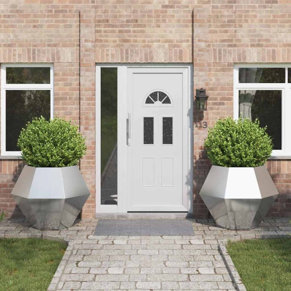 Lovel 2 pcs Silver 100 x 80 cm Stainless Steel