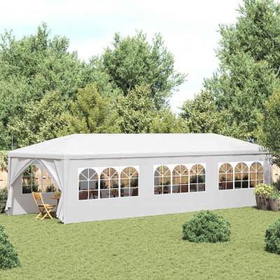 Wooden tent, 3x9 m, white