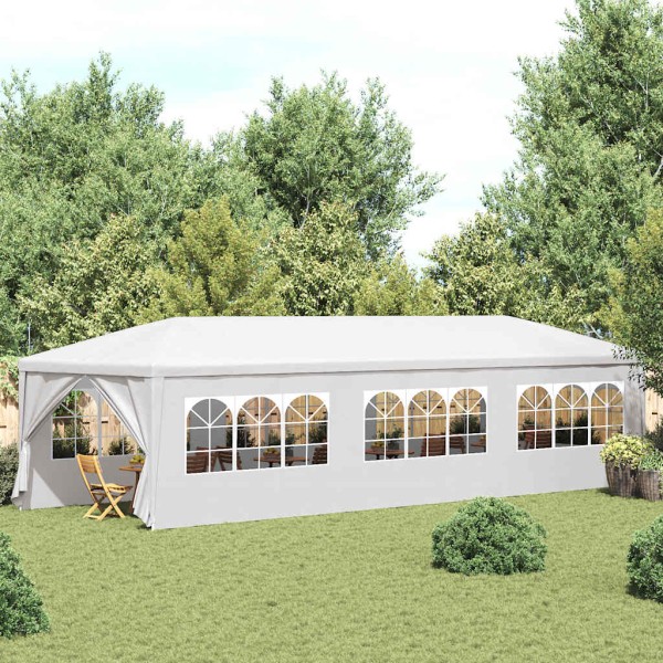 Wooden tent, 3x9 m, white