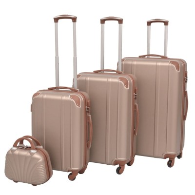 4 Solid roller suitcases,...