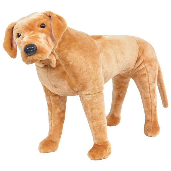 Standing plush toy labrador, light brown, XXL