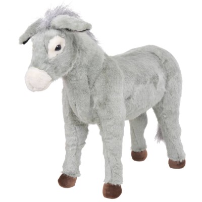 Standing plush toy donkey,...