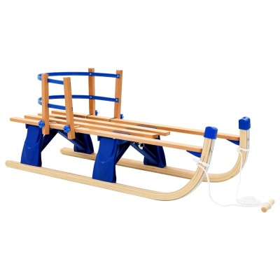 Folding sled with back,...