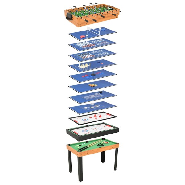 Universal gaming table, 15-1, maple color, 121x61x82cm