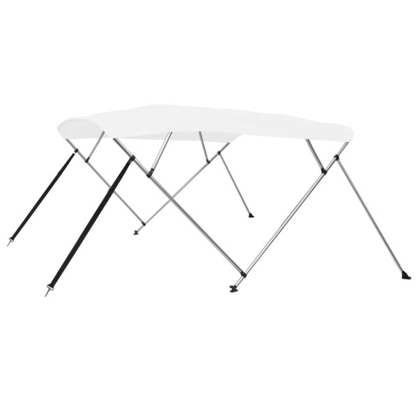 Bimini top roof, white, 243x180x137 cm, 4 arc frame