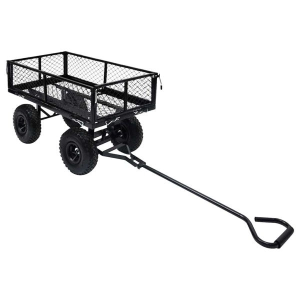 Rankinis sodo vežimėlis, juodos spalvos, 250kg