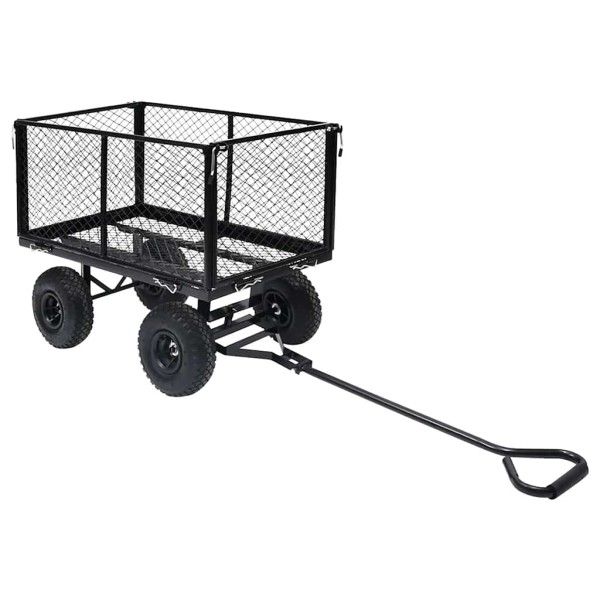 Handheld garden cart, black, 350kg