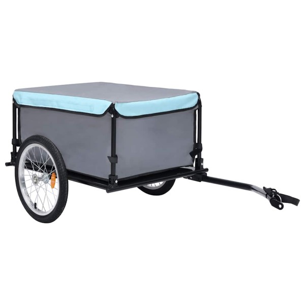 Bicycle trailer, black and blue, 65kg