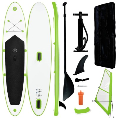 Inflatable paddle with sail...
