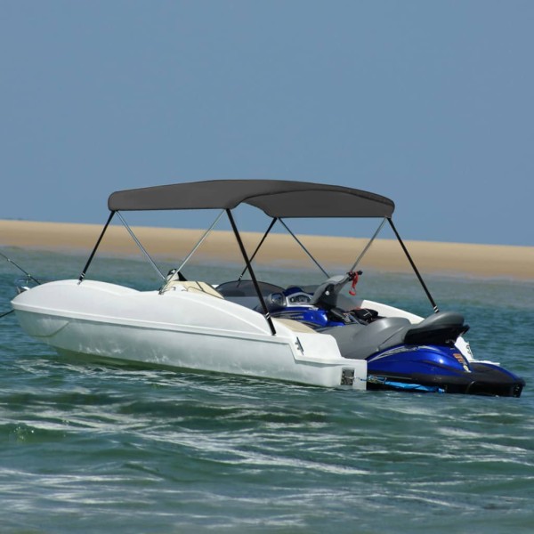 Bimini top roof, anthracite, 180x130x110cm, 2 bows