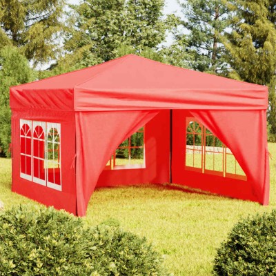 Wooden tent with side...