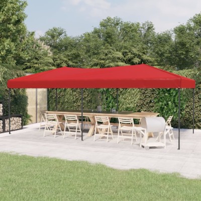 Folding tent, red, 3x6m
