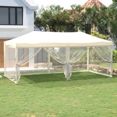 Tempered tent with side...