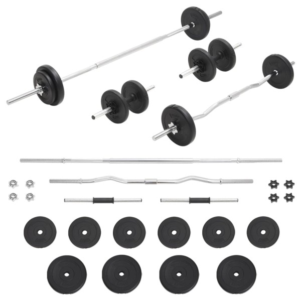 Stands and weights set, 30 kg