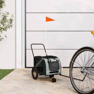 Bike trailer for pets, gray...