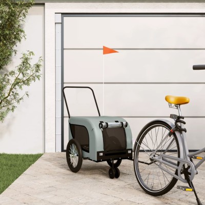 Bike trailer for pets, gray...