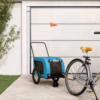Bike trailer for pets, blue...