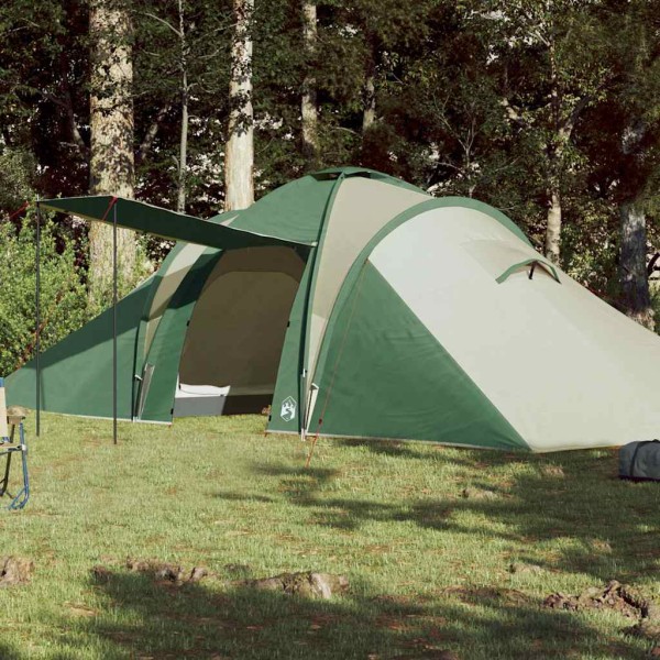 Family tent, green, hexagon, dome