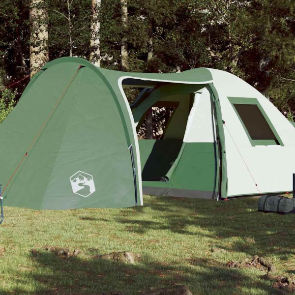 Family tent, green, hexagon, dome
