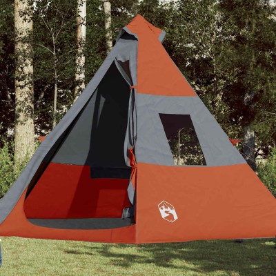 Camping tent, orange, seven...
