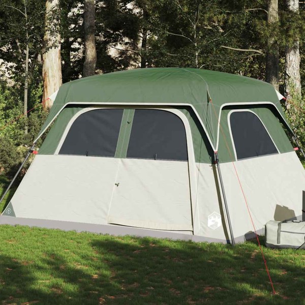Family tent, green, hexagon, waterproof