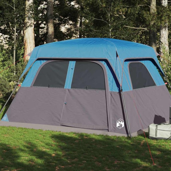 Family tent, blue, hexagon, waterproof