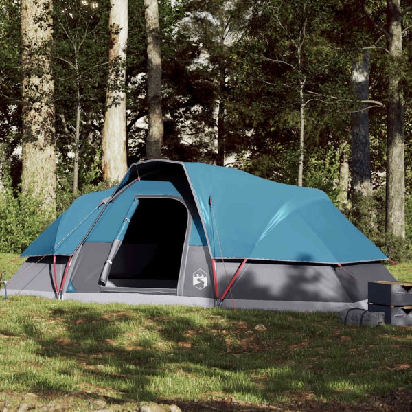Family tent, blue, 9 seats, dome