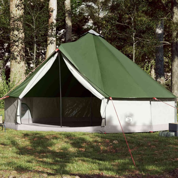 Family tent, green, 12 seats, typical, waterproof