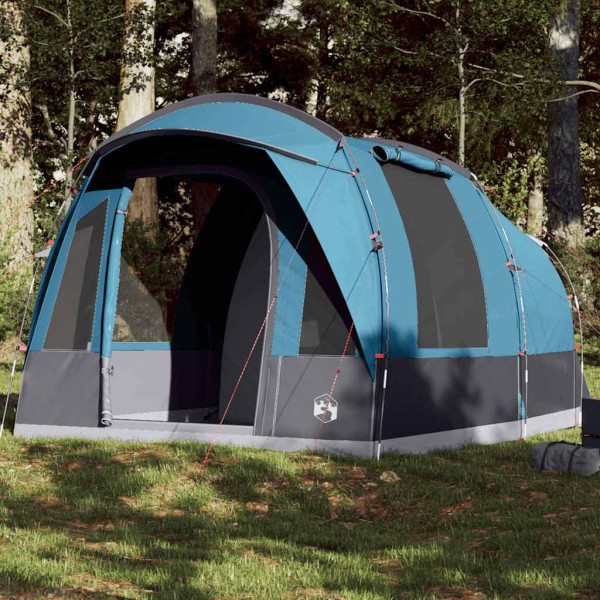 Camping tent, blue, triple, tunnel