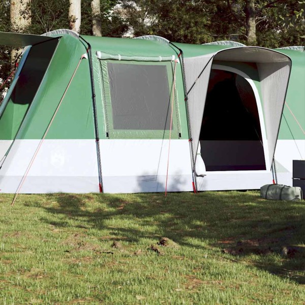 Camping tent, green, quadruple, tunnel