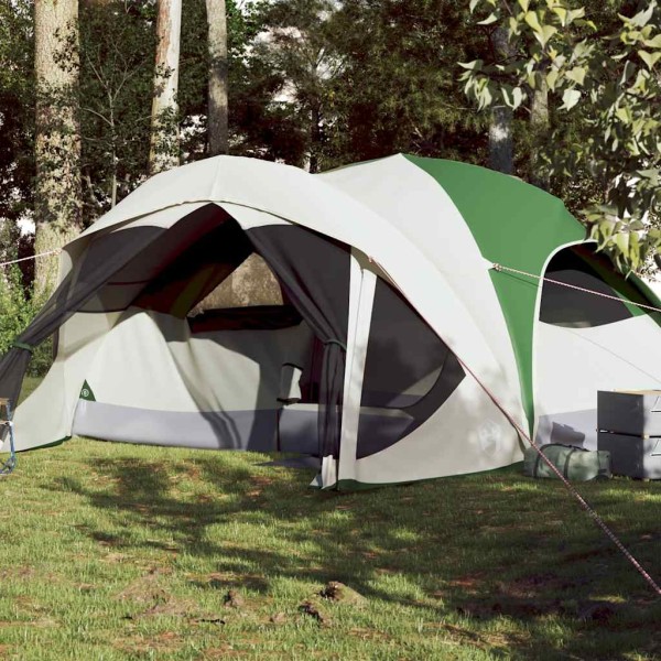 Family tent, green, hexagon, waterproof