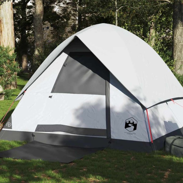 Camping tent, white, quadruple, darkening fabric