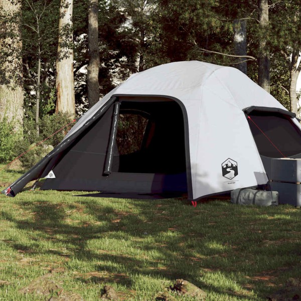 Camping tent, white, quadruple, darkening fabric