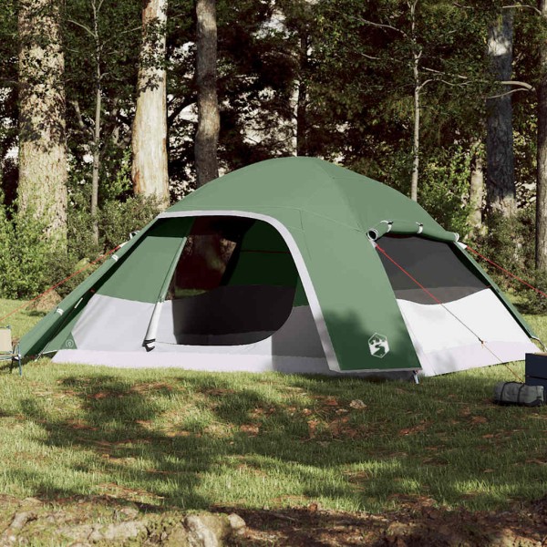 Family tent, green, hexagon, dome