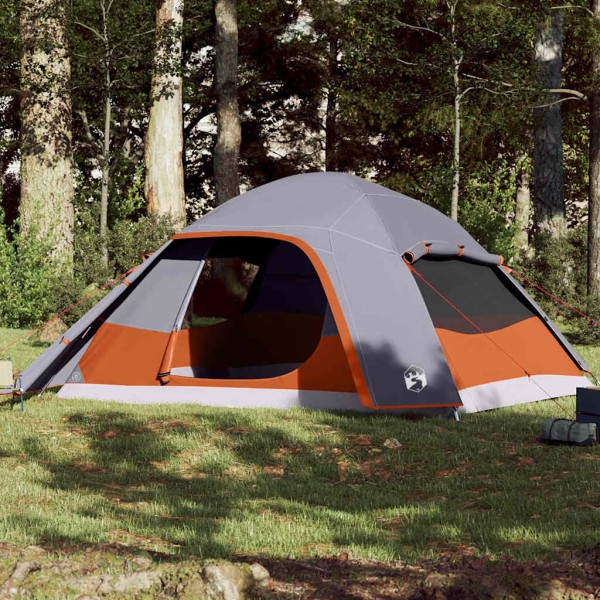 Family tent, grey, hexagon, dome