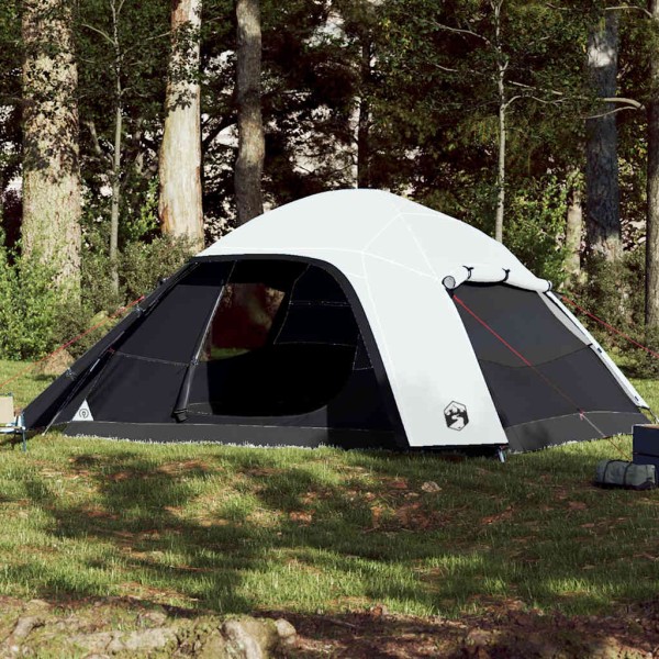 Family tent, white, hexagon, darkening fabric