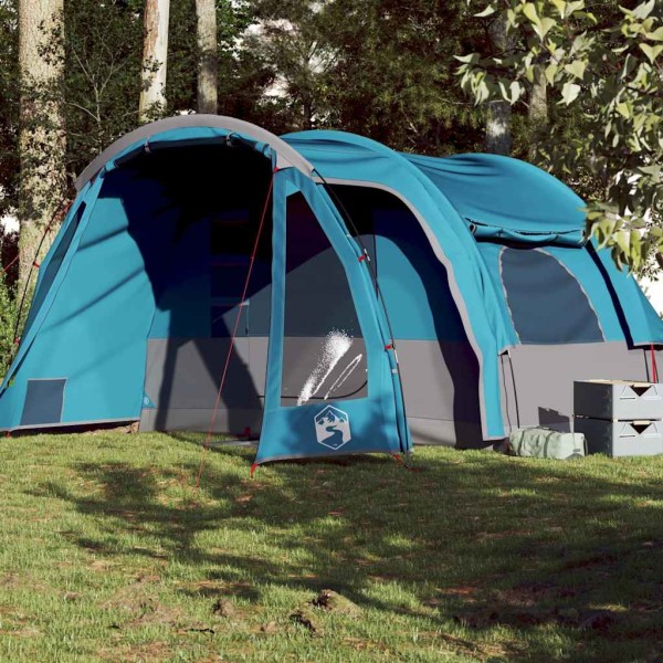 Family tent, blue, hexagon, waterproof