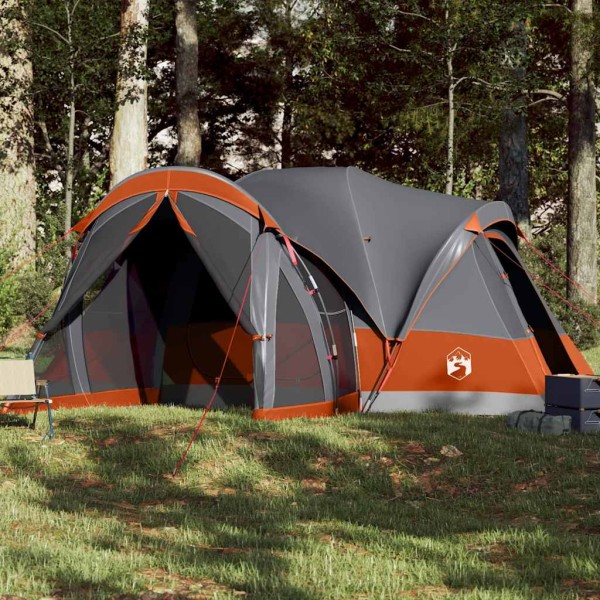 Family tent, gray and orange, octopus, typical