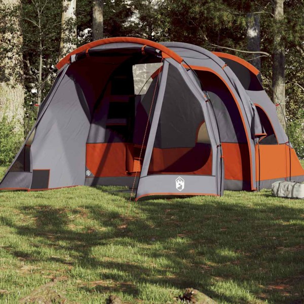 Camping tent, gray, quadruple, tunnel