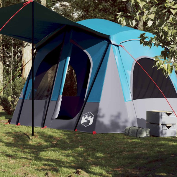 Camping tent, blue, five-storey, waterproof