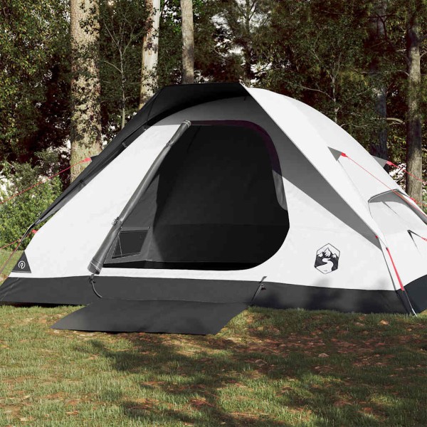 Camping tent, white, quadruple, darkening fabric