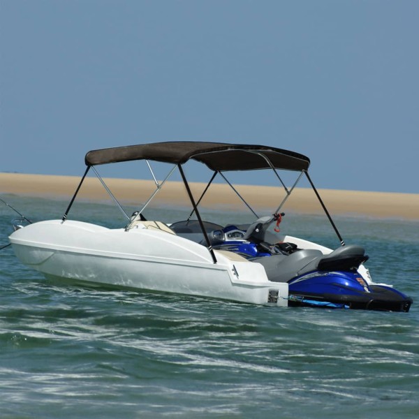 Bimini top roof, black, 183x140x137cm, 3 arc frame