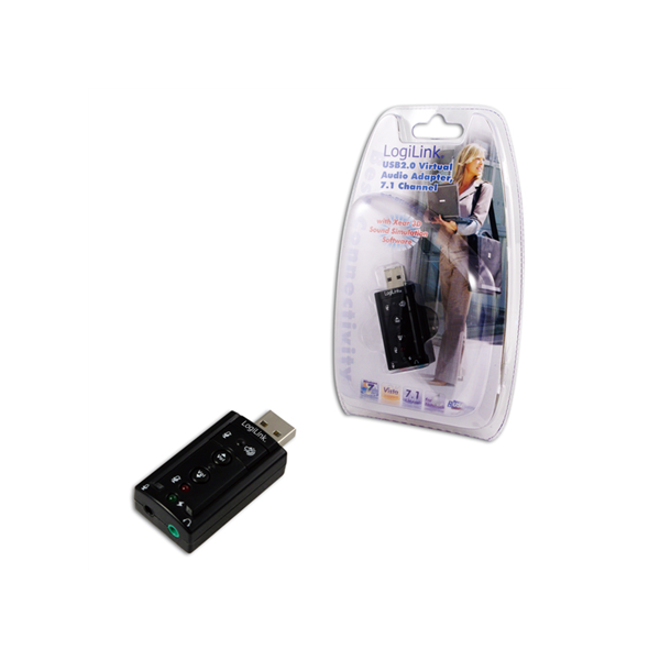 Logilink | USB Audio adapter, 7.1 sound effect