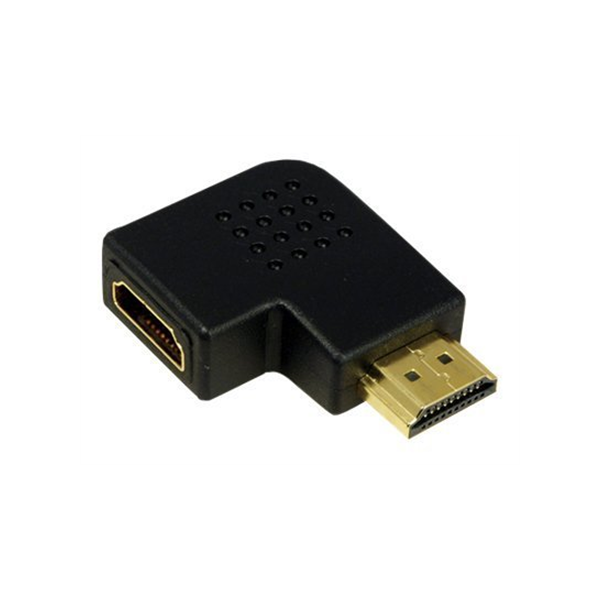 HDMI Adapter, AM to AF in 90 degree flat angled | Logilink