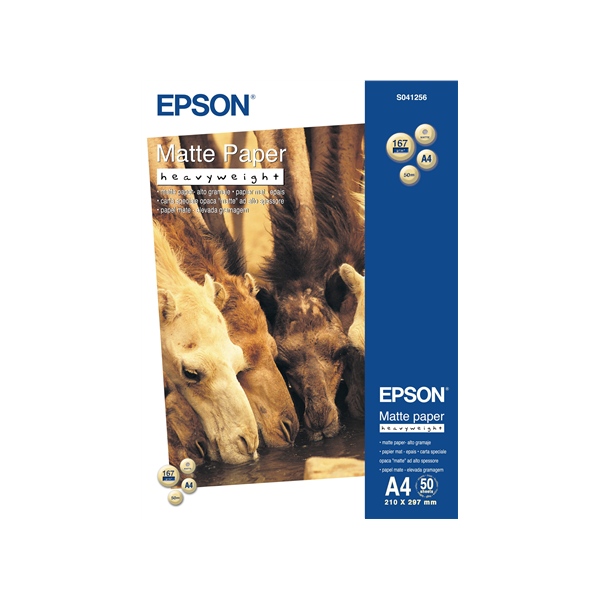 Matte Paper Heavy Weight, DIN A4, 167g/mÂ², 50 Sheets