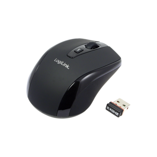 Logilink | Maus optisch Funk 2.4 GHz | 2.4GH wireless mini mouse with autolink | wireless | Black