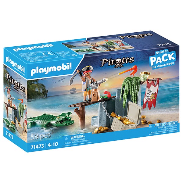 Playset Playmobil 71473 Krokotiili Piraatti 59 Kappaletta