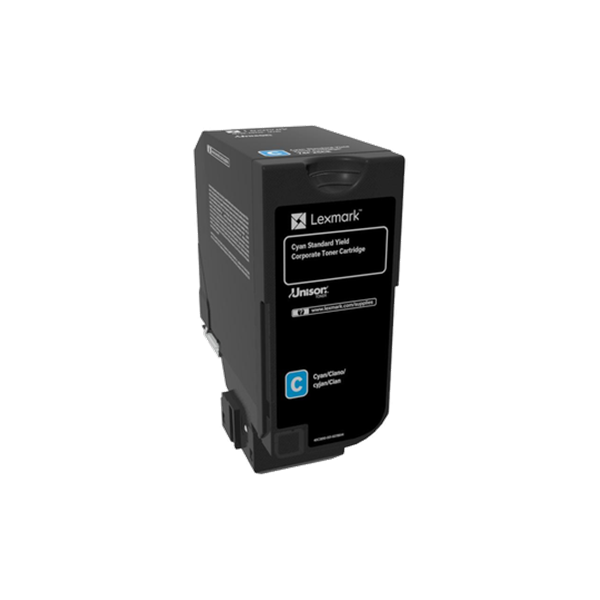 Lexmark Corporate | 74C2SCE | Laser Toner Cartridge | Cyan