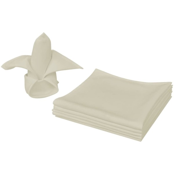 South Table wipes, 100 pcs, cream color, 50x50 cm